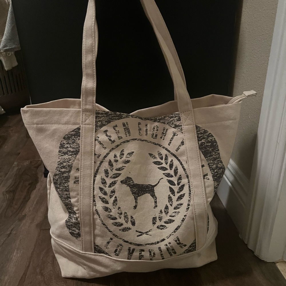 PINK VICTORIA’S SECRET Beige Tote